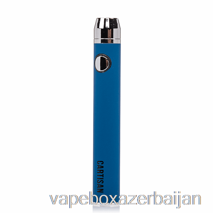 Vape Smoke Cartisan Button VV 650 510 Battery Blue